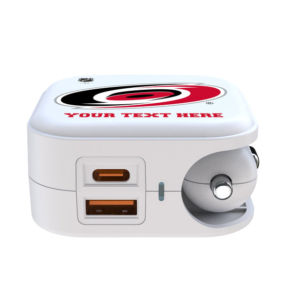 Carolina Hurricanes Personalized Insignia 2 in 1 USB Charger Ports.Jpg