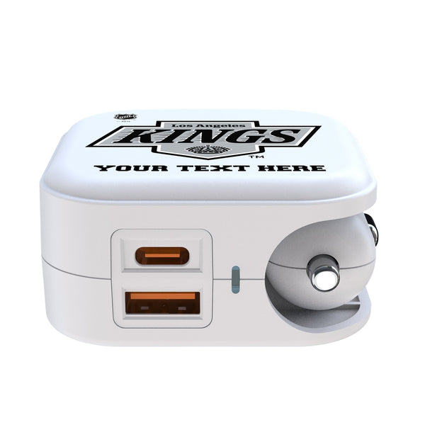 LA Kings Personalized Insignia 2 in 1 USB Charger Ports.Jpg