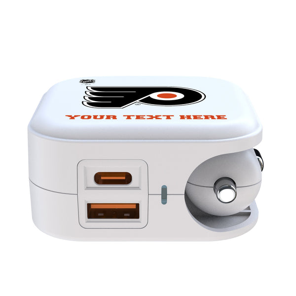 Philadelphia Flyers Personalized Insignia 2 in 1 USB Charger Ports.Jpg