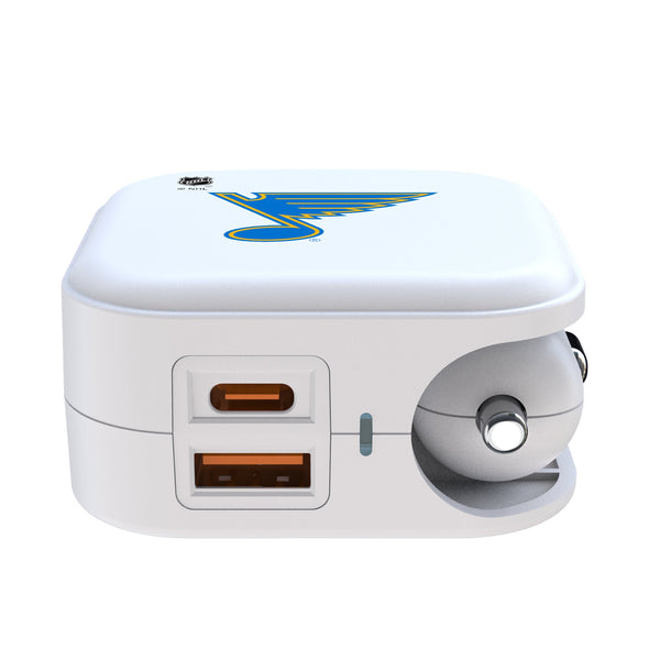 St. Louis Blues Insignia 2 in 1 USB Charger Ports.Jpg