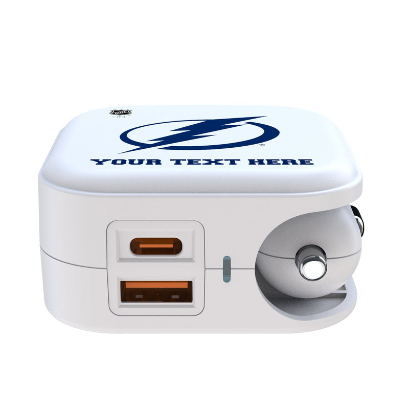Tampa Bay Lightning Personalized Insignia 2 in 1 USB Charger Ports.Jpg
