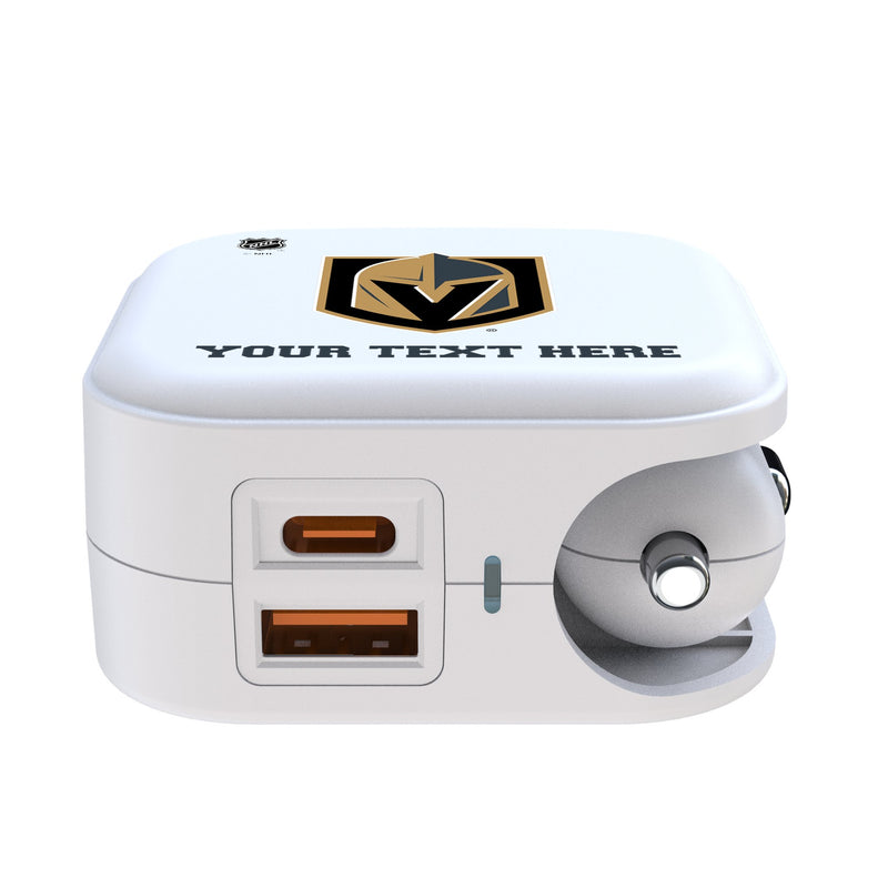 Vegas Golden Knights Personalized Insignia 2 in 1 USB Charger Ports.Jpg