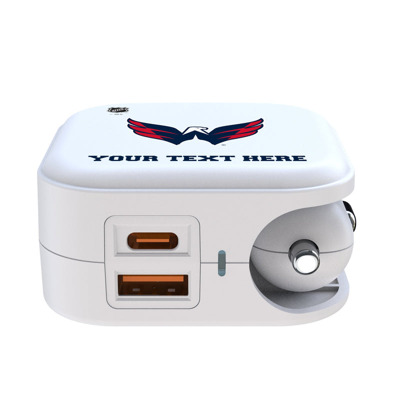 Washington Capitals Personalized Insignia 2 in 1 USB Charger Ports.Jpg