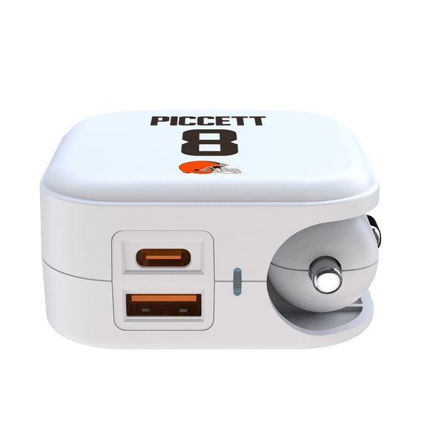 Kenny Pickett Cleveland Browns 8 Game Tactic 2 in 1 USB Charger Ports.Jpg