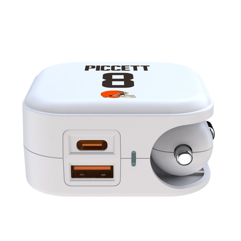 Kenny Pickett Cleveland Browns 8 Game Tactic 2 in 1 USB Charger Ports.Jpg