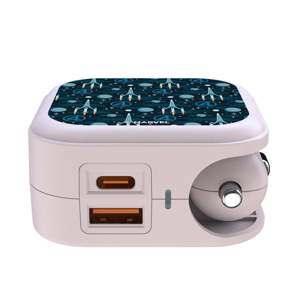 Marvel Fantastic Four Pattern 2 in 1 USB Charger Ports.Jpg