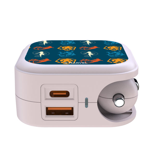 Marvel Fantastic Four Pattern 2 2 in 1 USB Charger Ports.Jpg