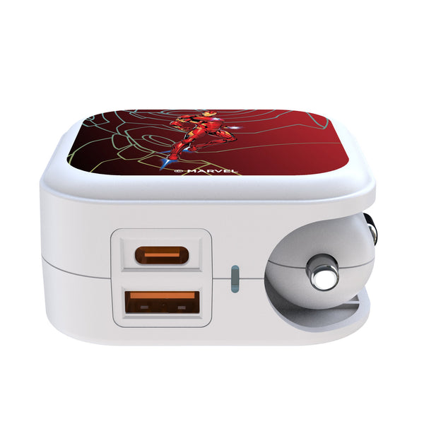 Marvel Avengers Iron Man MechLine 2 in 1 USB Charger Ports.Jpg