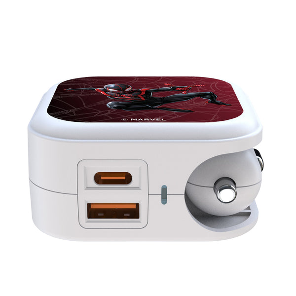 Marvel Miles Morales MechLine 2 in 1 USB Charger Ports.Jpg