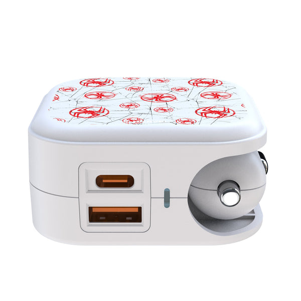 Marvel Miles Morales Pattern 2 in 1 USB Charger Ports.Jpg
