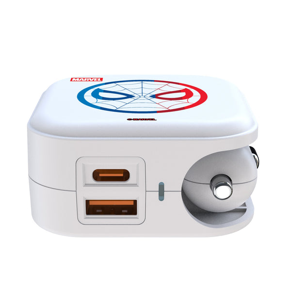Marvel Spider-Man Sigil 2 in 1 USB Charger Ports.Jpg