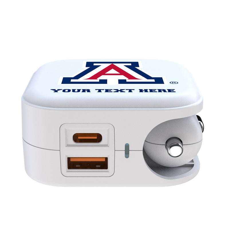 University of Arizona Wildcats Personalized Insignia 2 in 1 USB Charger Ports.Jpg