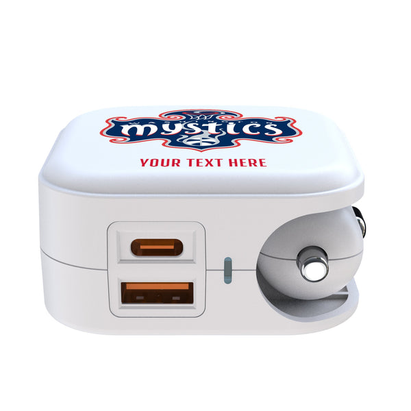 Washington Mystics Personalized Insignia 2 in 1 USB Charger Ports.Jpg