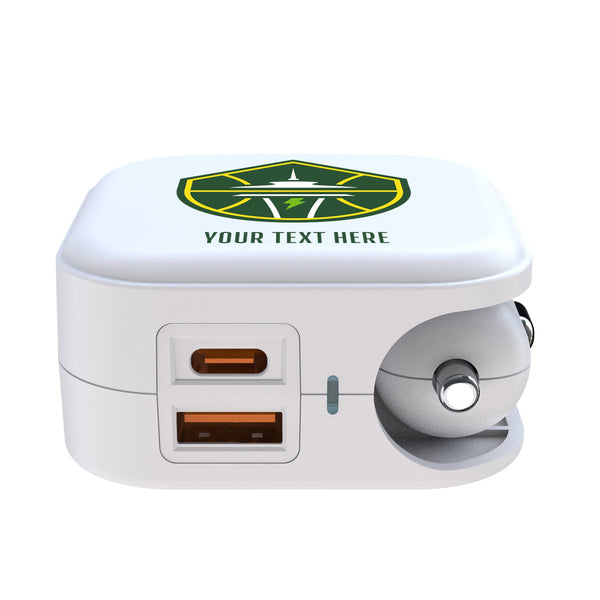 Seattle Storm Personalized Insignia 2 in 1 USB Charger Ports.Jpg