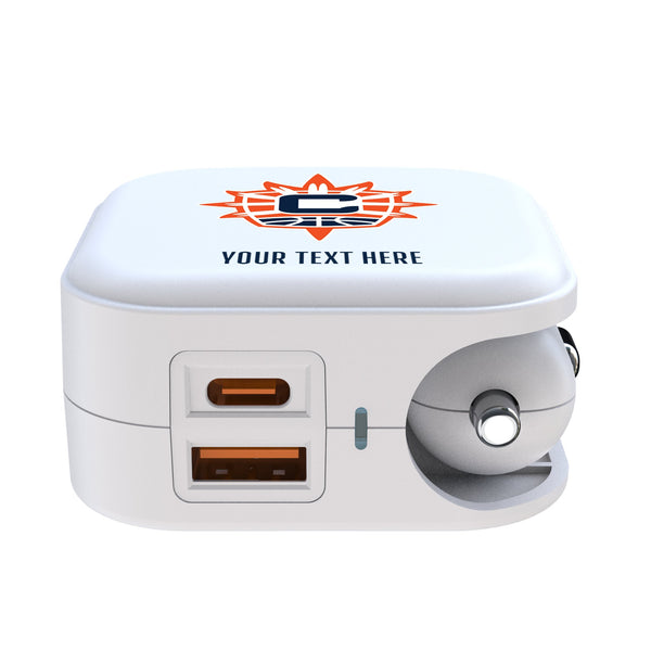Connecticut Sun Personalized Insignia 2 in 1 USB Charger Ports.Jpg