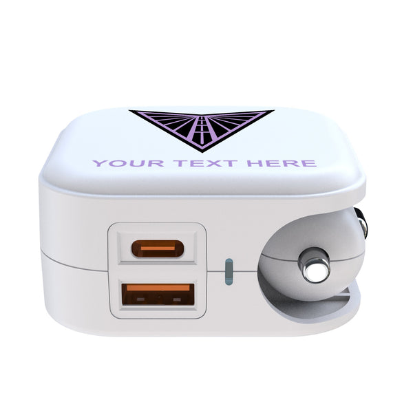 Golden State Valkyries Personalized Insignia 2 in 1 USB Charger Ports.Jpg
