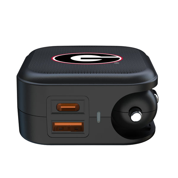 University of Georgia Bulldogs Linen 2 in 1 USB A/C Charger Ports.Jpg