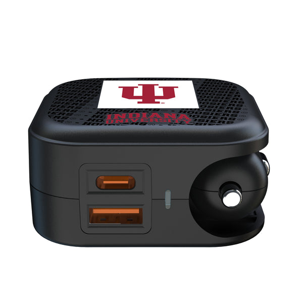 Indiana University Hoosiers Text Backdrop 2 in 1 USB A/C Charger Ports.Jpg