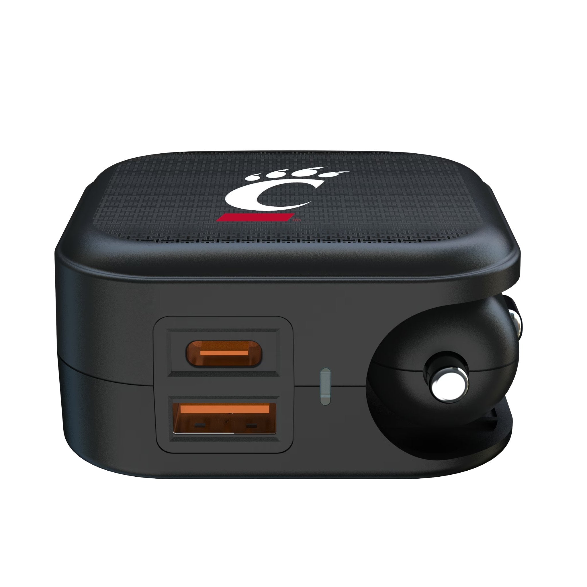 University of Cincinnati Bearcats Linen 2 in 1 USB A/C Charger Ports.Jpg