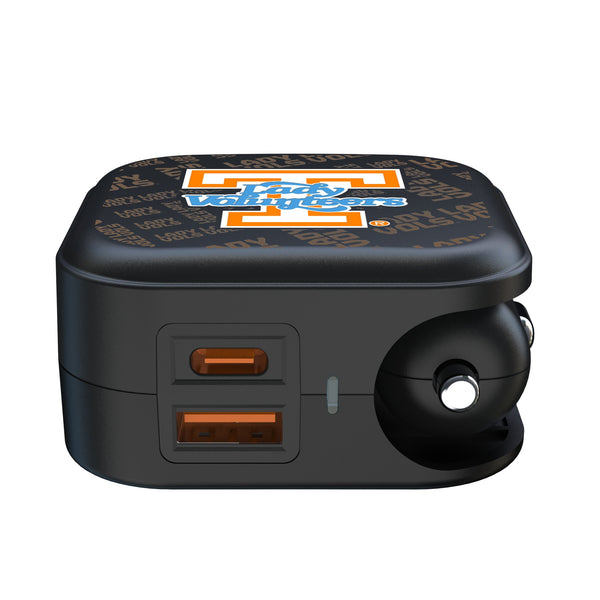 University of Tennessee Volunteers Quadtile 2 in 1 USB A/C Charger Ports.Jpg