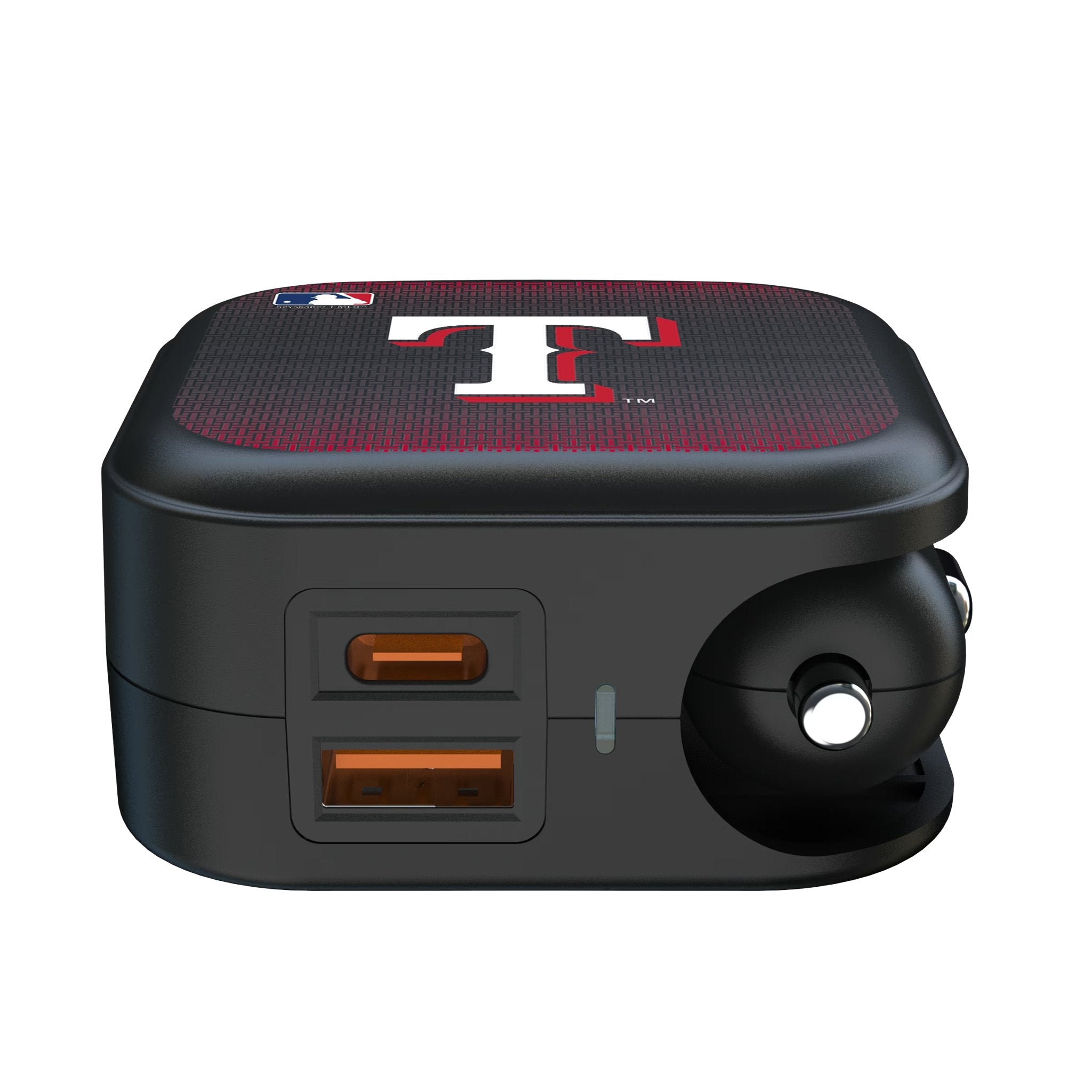 Texas Rangers Linen 2 in 1 USB A/C Charger Ports.Jpg