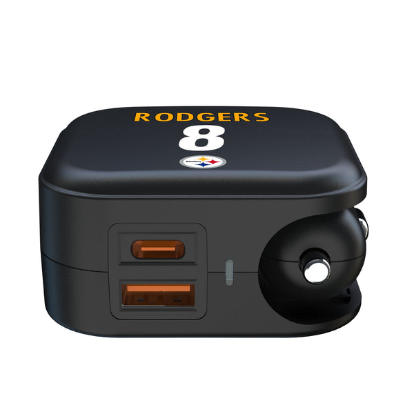 Aaron Rodgers Pittsburgh Steelers 8 Game Tactic 2 in 1 USB A/C Charger Ports.Jpg