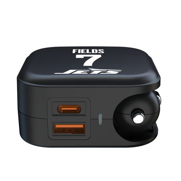 Justin Fields New York Jets 7 Game Tactic 2 in 1 USB A/C Charger Ports.Jpg