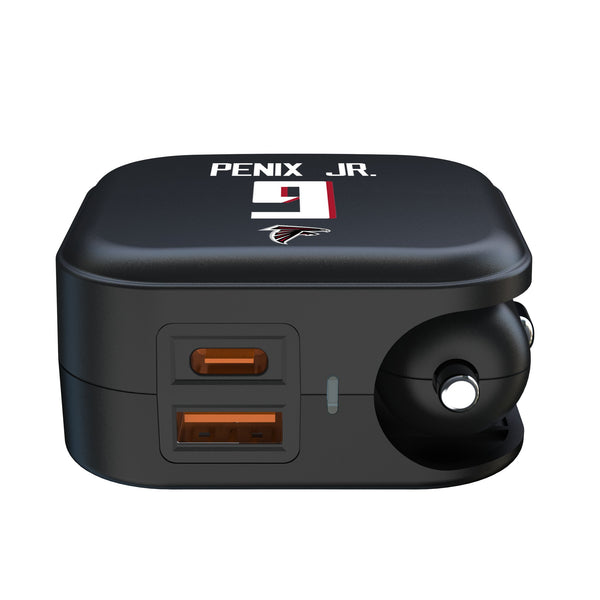 Michael Penix Jr. Atlanta Falcons 9 Game Tactic 2 in 1 USB A/C Charger Ports.Jpg