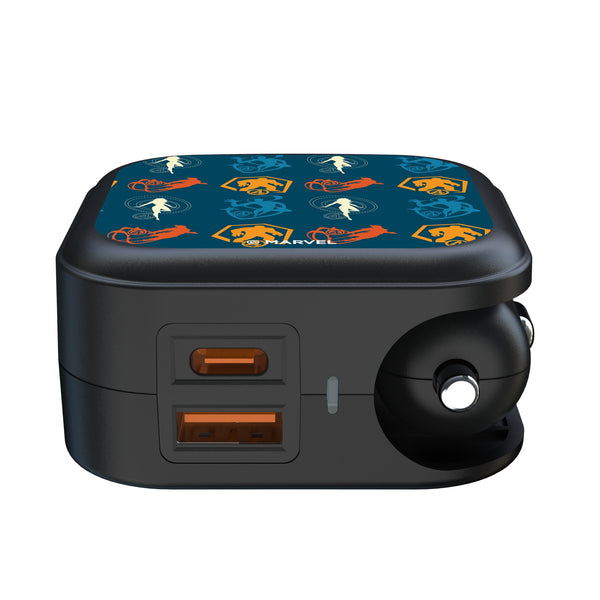 Marvel Fantastic Four Pattern 2 2 in 1 USB A/C Charger Ports.Jpg