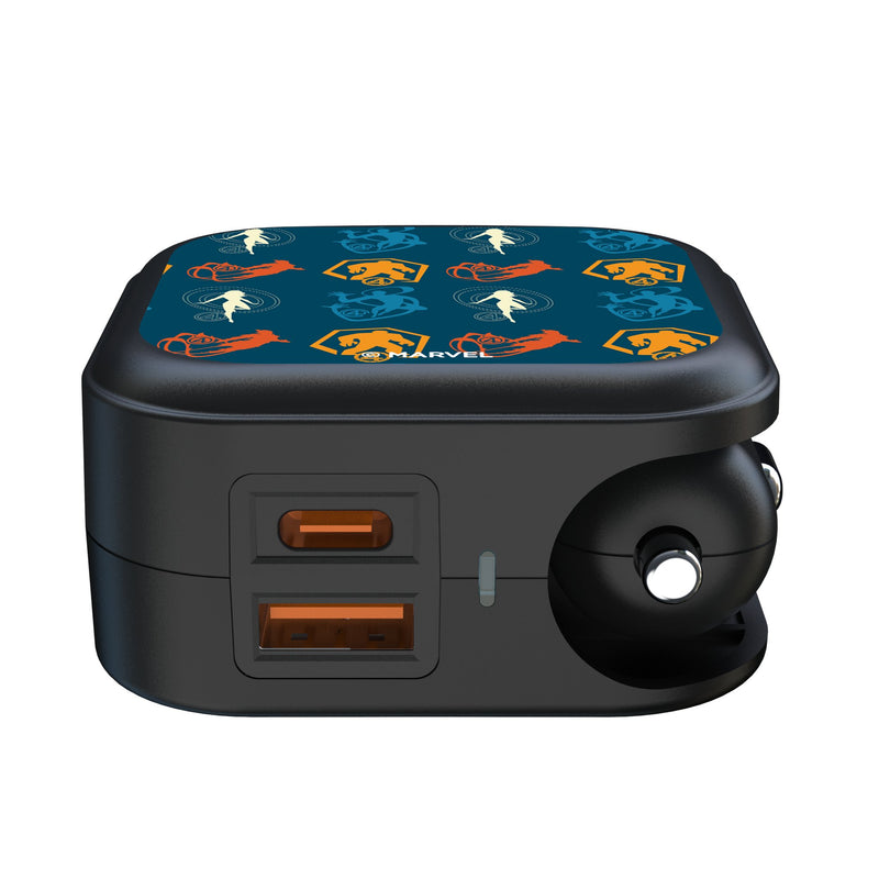 Marvel Fantastic Four Pattern 2 2 in 1 USB A/C Charger Ports.Jpg