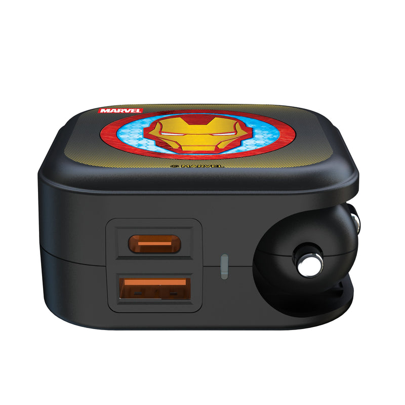 Marvel Avengers Iron Man Grid 2 in 1 USB A/C Charger Ports.Jpg