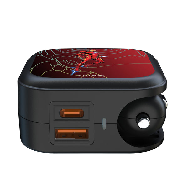 Marvel Avengers Iron Man MechLine 2 in 1 USB A/C Charger Ports.Jpg