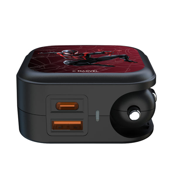 Marvel Miles Morales MechLine 2 in 1 USB A/C Charger Ports.Jpg