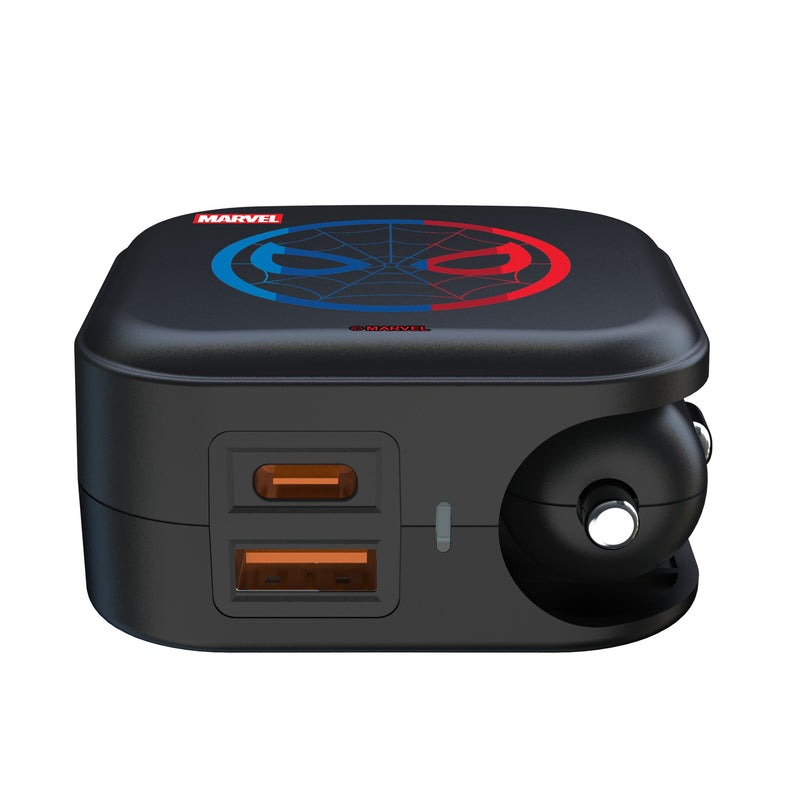 Marvel Spider-Man Sigil 2 in 1 USB A/C Charger Ports.Jpg