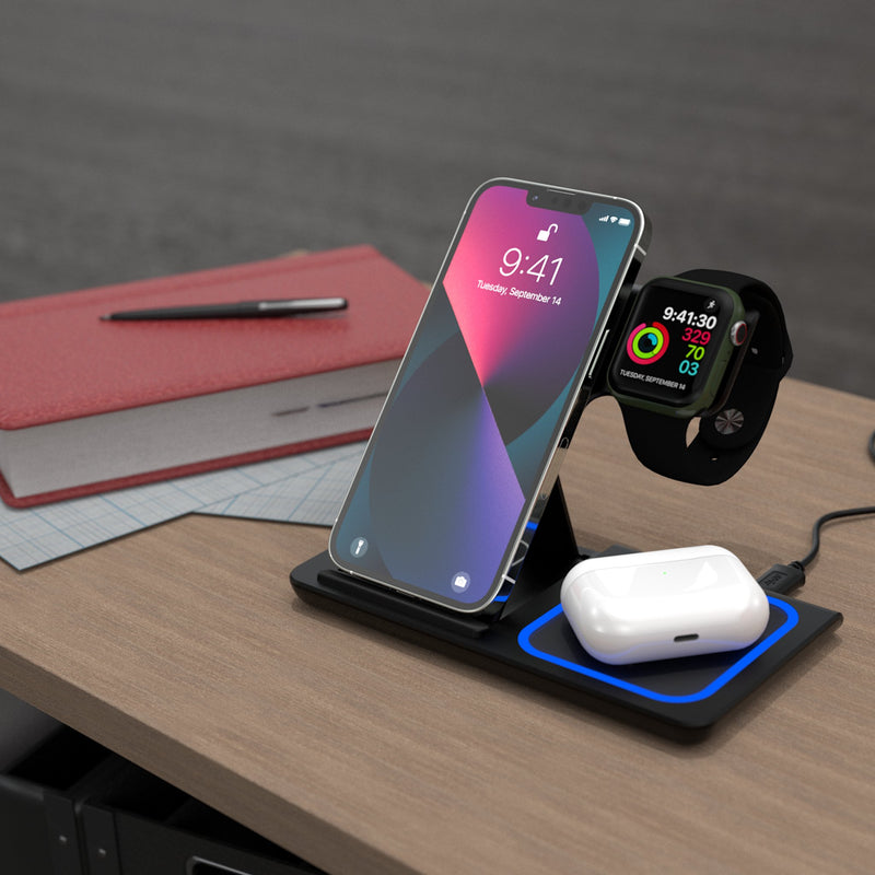 Nick Bosa San Francisco 49ers 97 Ready 3 in 1 Charging Station Lifestyle.Jpg