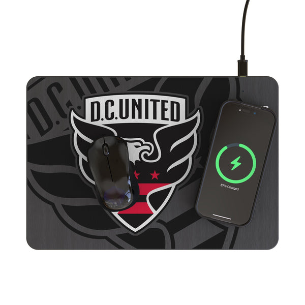 DC United Monocolor Tilt 15-Watt Wireless Charger and Mouse Pad Lifestyle.Jpg