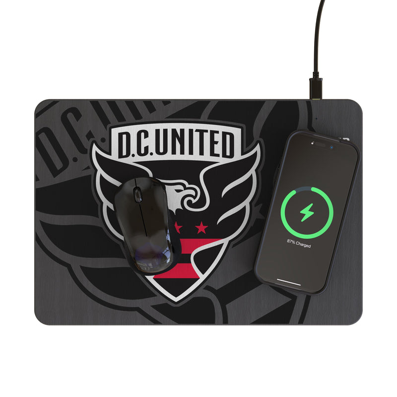 DC United Monocolor Tilt 15-Watt Wireless Charger and Mouse Pad Lifestyle.Jpg