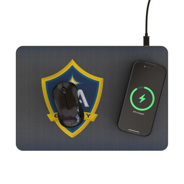 LA Galaxy Linen 15-Watt Wireless Charger and Mouse Pad Lifestyle.Jpg