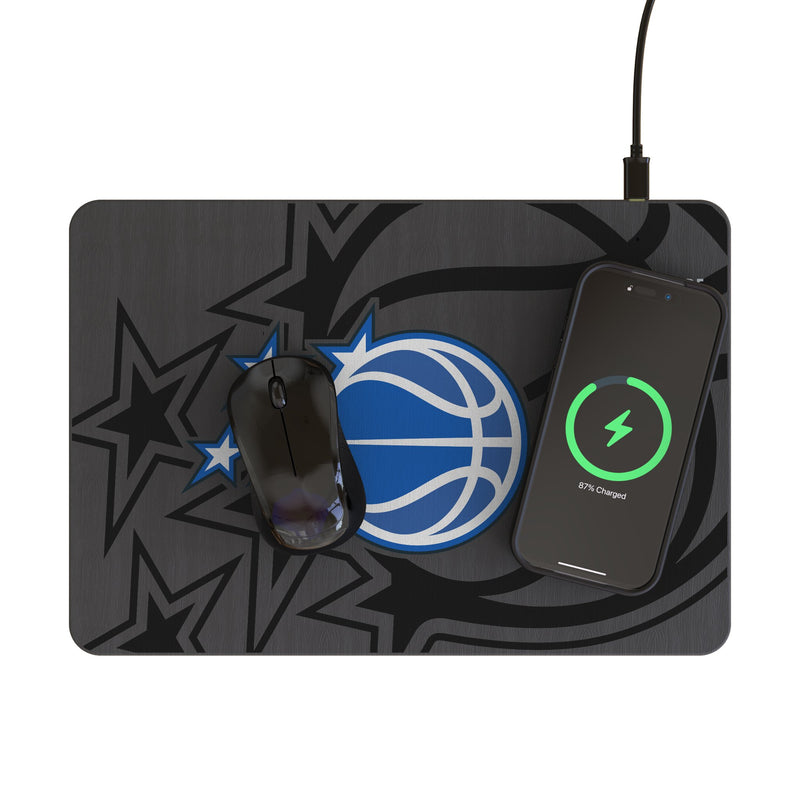 Orlando Magic Personalized Tilt 15-Watt Wireless Charger and Mouse Pad Lifestyle.Jpg