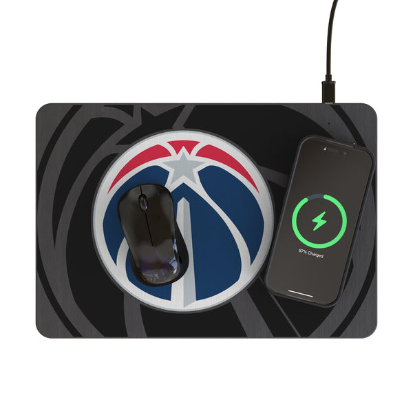 Washington Wizards Monocolor Tilt 15-Watt Wireless Charger and Mouse Pad Lifestyle.Jpg