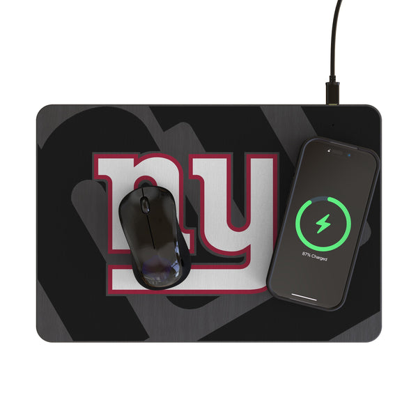 New York Giants Personalized Tilt 15-Watt Wireless Charger and Mouse Pad Lifestyle.Jpg