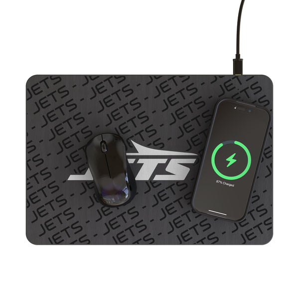 New York Jets Personalized Tilt 15-Watt Wireless Charger and Mouse Pad Lifestyle.Jpg