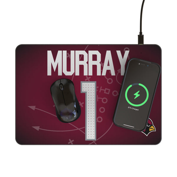 Kyler Murray Arizona Cardinals 1 Game Tactic 15-Watt Wireless Charger and Mouse Pad Lifestyle.Jpg
