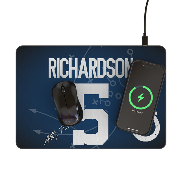 Anthony Richardson Indianapolis Colts 5 Game Tactic 15-Watt Wireless Charger and Mouse Pad Lifestyle.Jpg