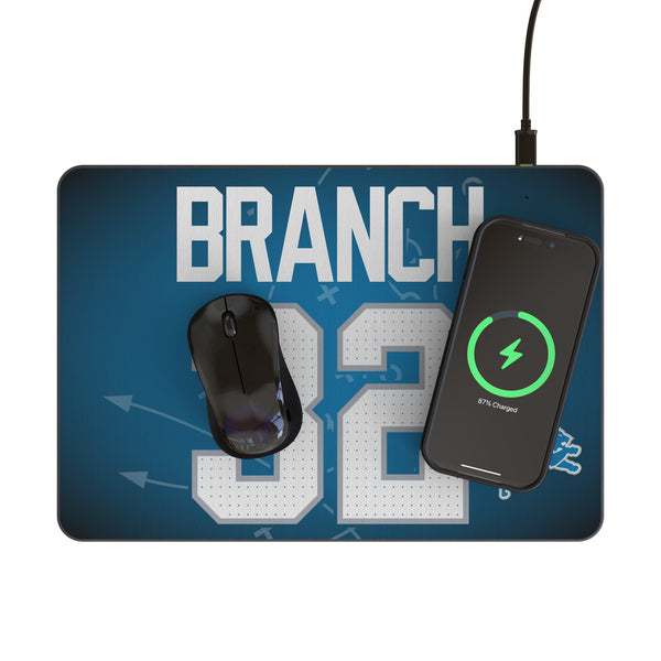 Brian Branch Detroit Lions 32 Game Tactic 15-Watt Wireless Charger and Mouse Pad Lifestyle.Jpg