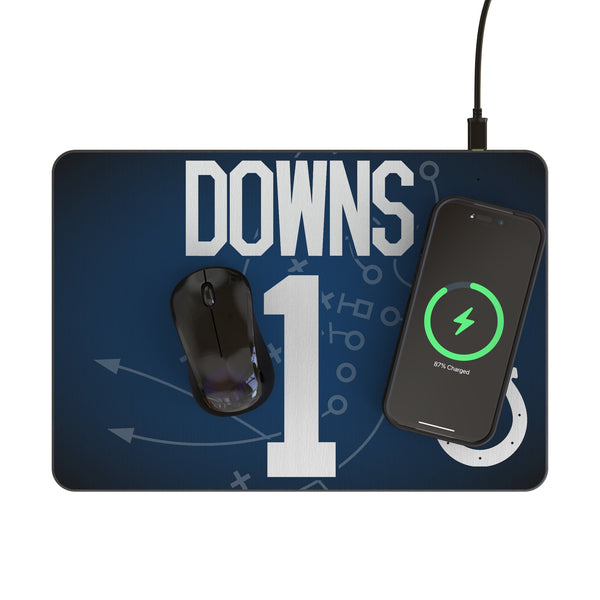 Josh Downs Indianapolis Colts 1 Game Tactic 15-Watt Wireless Charger and Mouse Pad Lifestyle.Jpg
