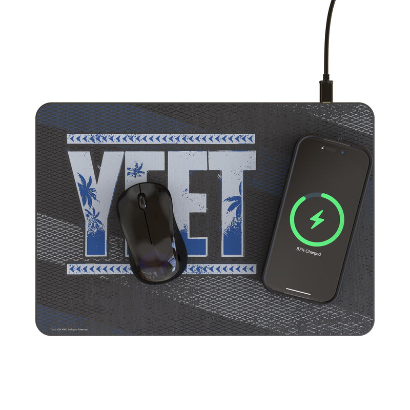 Jey Uso Steel 15-Watt Wireless Charger and Mouse Pad Lifestyle.Jpg