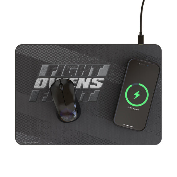 Kevin Owens Steel 15-Watt Wireless Charger and Mouse Pad Lifestyle.Jpg