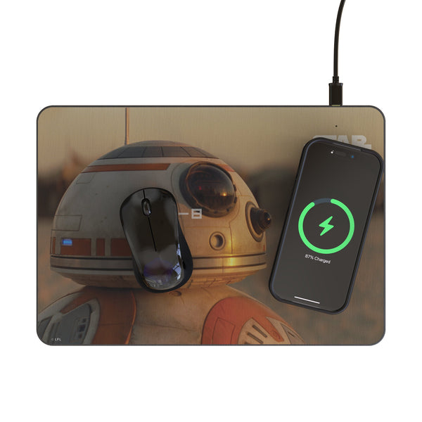 Star Wars BB-8 Cinematic Moments: Discovery 15-Watt Wireless Charger and Mouse Pad Lifestyle.Jpg