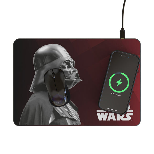 Star Wars Darth Vader Color Block 15-Watt Wireless Charger and Mouse Pad Lifestyle.Jpg